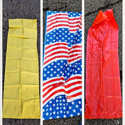 Assorted Pool Rafts, Inflatable Floats, Life Jackets, and Picnic Blanket