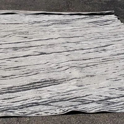Gertmenian Brio Abstract Area Rug - Genoa Gray