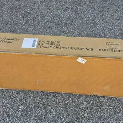 New in Box Steel Storage Cabinet - Sealed Carton, 50 x 17 x 8 Inch, 56 Lb