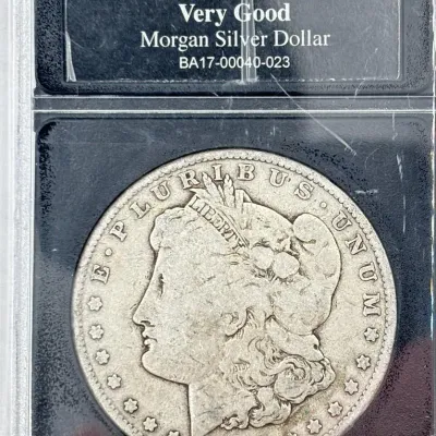 1900 - Morgan Silver Dollar - Bradford Mint Authenticated - Very Good