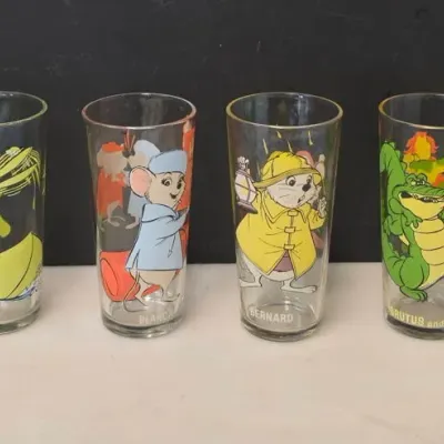 Disney the Rescuers Pepsi Glass Set