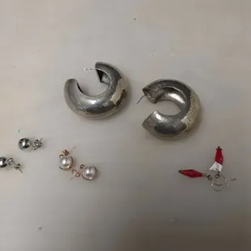 Small Lot of Fashion Earrings Some Sterling