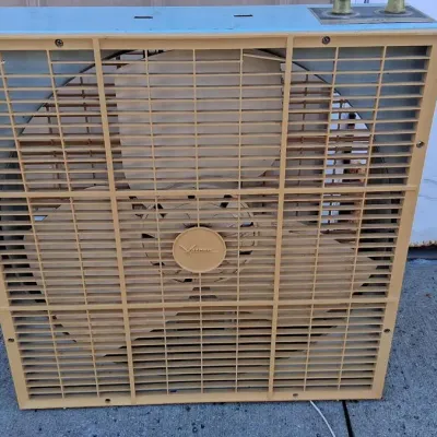 Vintage Vernco Brand 20" Box Fan w/ Metal Housing