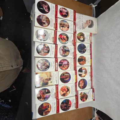 Sale Photo Thumbnail #90: Collection of 88 Vintage "Harlequin Presents" Romance Novels w/ Vintage Queen Elizabeth II Biography