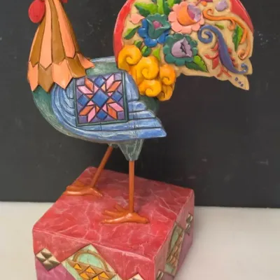 Jim Shore Heartwood Creek Spirit of Country Rooster Figurine 117144