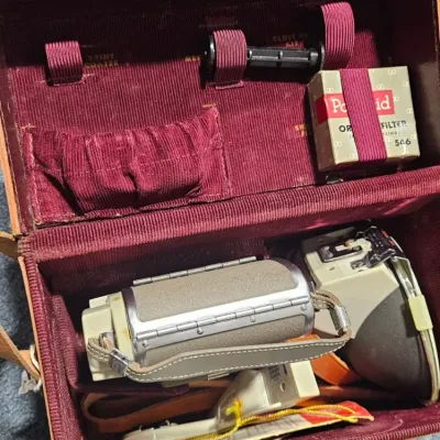 Polaroid Land Camera Model 80A Highlander w/ Original Box - Estate Sales Warehouse (GR)