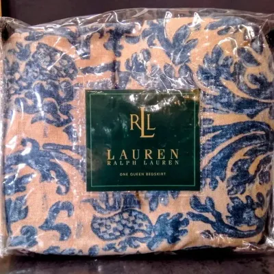 NEW Ralph Lauren The Landing Paisley Queen Bedskirt - USA Made - Potterville