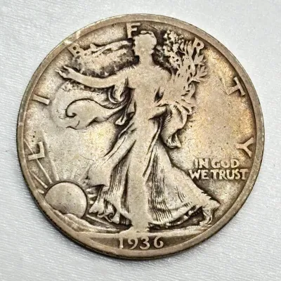 1936 - Walking Liberty - Silver Half Dollar