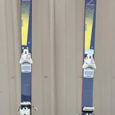 Olin Vortex Snow Skis - Retro Downhill Skis with Bindings
