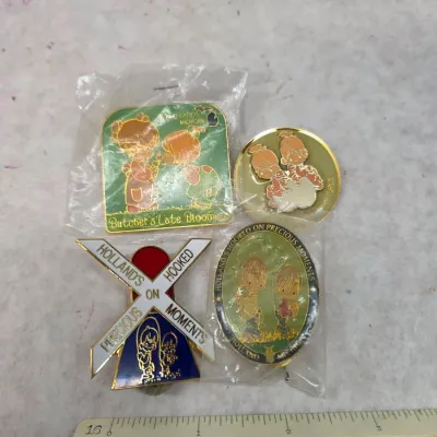 Small Collection of Vintage "Precious Moment's" Pins