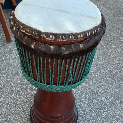 Hand Carved Wooden African Djembe Drum
