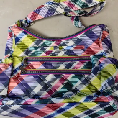 Lug Camper SE Bag - Playful Plaid Pattern, Like New