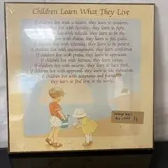 Sale Photo Thumbnail #142: "Children Learn What They Live" Wooden Wall Hanger