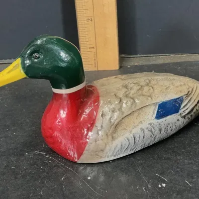 Vintage Scott Prod. Cast Metal Mallard Duck Bottle Opener. Hand-Painted Mid-Century Barware - Potterville