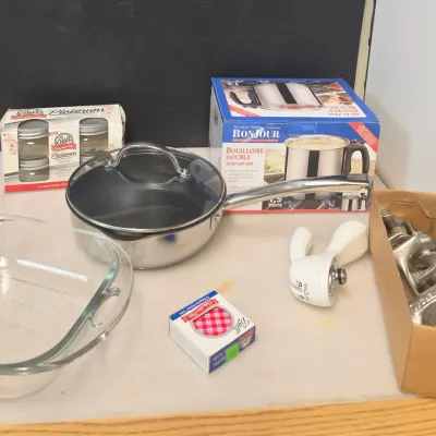 Meat Grinder, Visions Bakeware, and More
