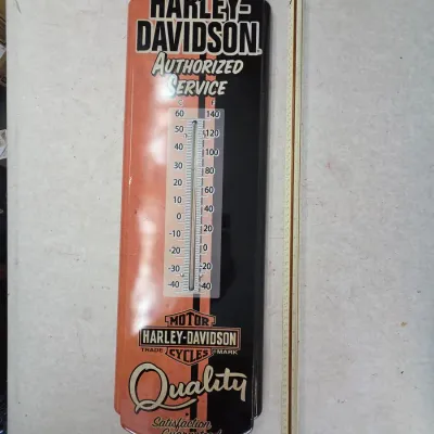 Harley-Davidson Authorized Service Tin Thermometer