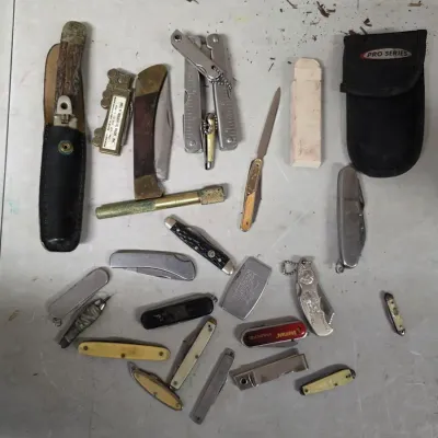 Collection of Knives - Advertising, Boker, Imperial, Colonial, Hammer, Wenger, Winchester and More