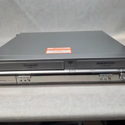 Silver Panasonic DMR-E75V Progressive Scan DVD Recorder and VCR Combo Unit