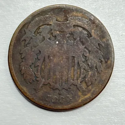 1864 - Civil War Era - US Two Cent Piece