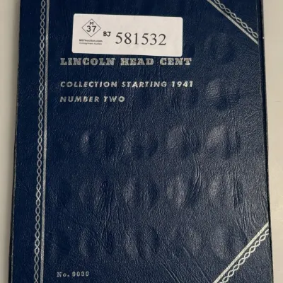Lincoln Head Cents Book 2 - Date Range 1941 - 1975 - 87 Coins