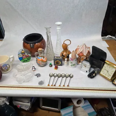 Small Collection of Vintage and Modern Home Decorations