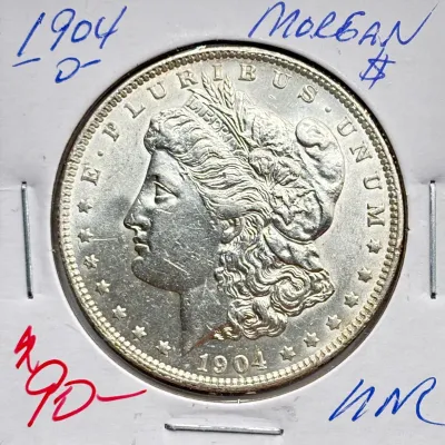 1904 O - Morgan Silver Dollar - UNC