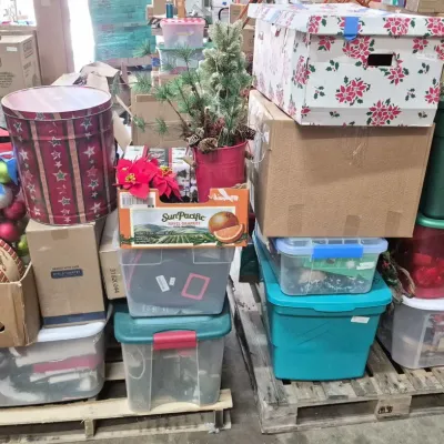 2 Full Pallets of Christmas, Huge Holiday Lot, Lots of Photos, but Too Much to Photo All!