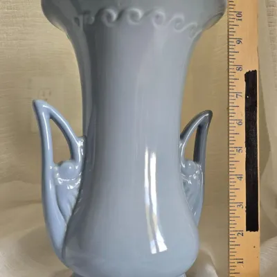 MCM Abingdon Vase - Light Blue, 10.5" Tall, 6.6" Wide