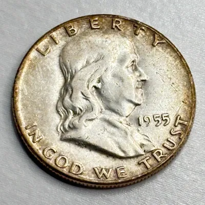1955 - Franklin Silver Half Dollar