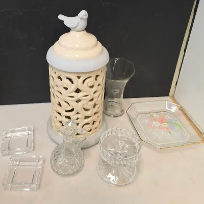 Large Variety of Glass and Ceramic Decor