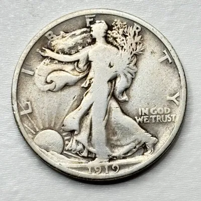 1919 - Walking Liberty - Silver Half Dollar