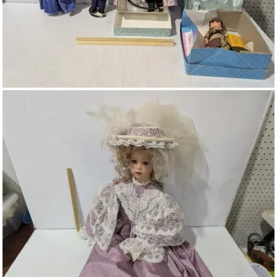 Vintage Doll Lot: 1990's 1st Impressions Hand Crafted Doll & Madam Alexander Dolls, Refer To Details - Estate Sales Warehouse (GR)