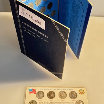 Complete Jefferson Nickels Collection with All 11 Silver Nickels and BU 1950 D