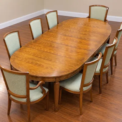 Baker Dining Room Table with 8 Baker Dining Room Chairs