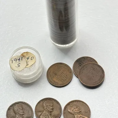 1940 S / 1941 S - Roll of 50 Obsolete San Francisco Wheat Cents