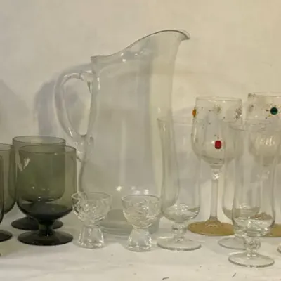 Bar Ware Collection - Pitcher, Decanter, Glasses