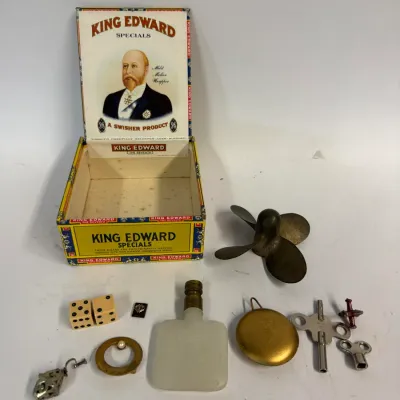 King Edward Specials Cigar Box and Nautical Propeller Collectibles Lot #10