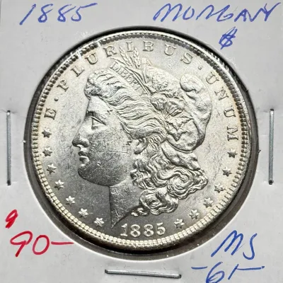1885 - Morgan Silver Dollar - MS61