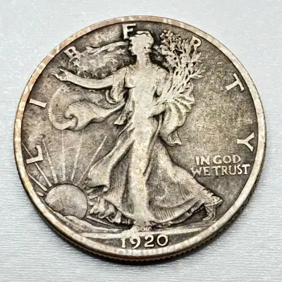 1920 D - Walking Liberty - Silver Half Dollar