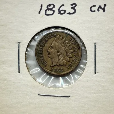 1863 - Copper Nickel Indian Head Cent