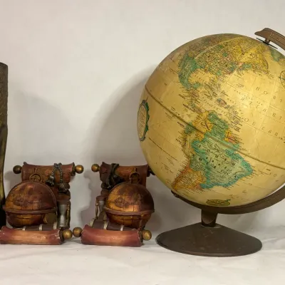 Globe, Bookends and Casing