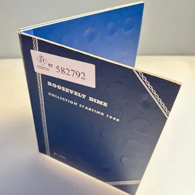 Book of 66 Silver Dimes in Collection Book
