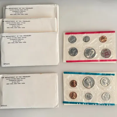 Lot of 4 - 1972 - Uncirculated Coin Set
