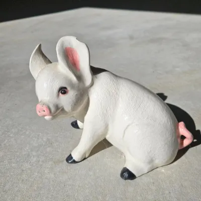 Vintage Glazed Ceramic Piglet Piggy Bank - Estate Sales Warehouse (GR)
