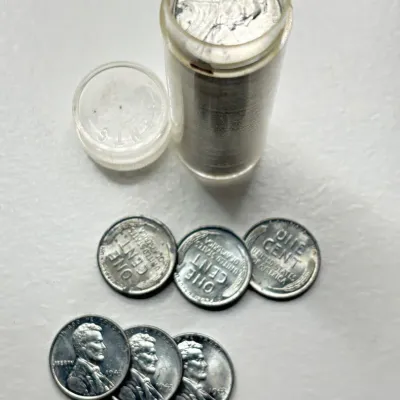 BU Roll of 1943 WWII Steel Cents