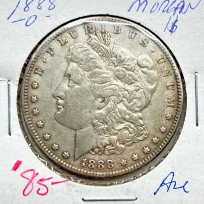 1888 O - Morgan Silver Dollar - AU