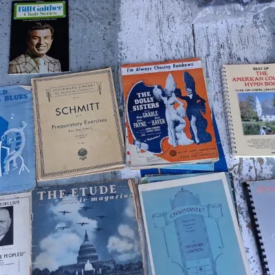 Sale Photo Thumbnail #85: Piano Sheet Music/Choir Song Books