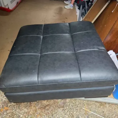 Square, Black Ottoman (Miami)