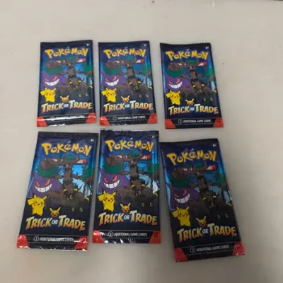 6 Sealed Trick or Trade Pokemon Card Sets