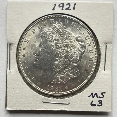 1921 - Morgan Silver Dollar - MS63 (1 of 2)